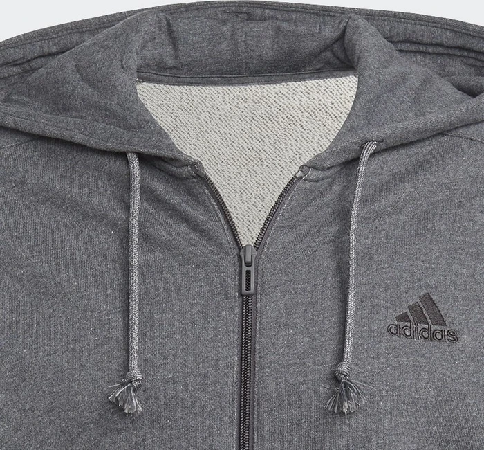 adidas Essentials French Terry 3-Streifen Weste dark grey heather/black (Herren)