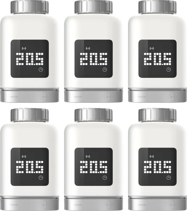 Bosch Smart Home Heizkörper-Thermostat II, Funk-Heizkörperthermostat, 6er-Pack