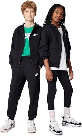 Nike Sportswear Club Fleece Hoodie schwarz/weiß (Junior)