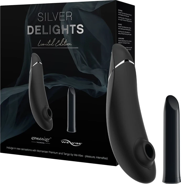 Womanizer Silver Delights Collection Womanizer Premium + We-Vibe Tango