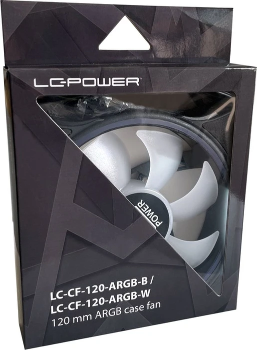 LC-Power Case Fan 120mm ARGB, schwarz, 120mm