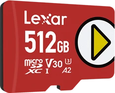 Lexar PLAY R150 512GB, UHS-I U3, A2, Class 10