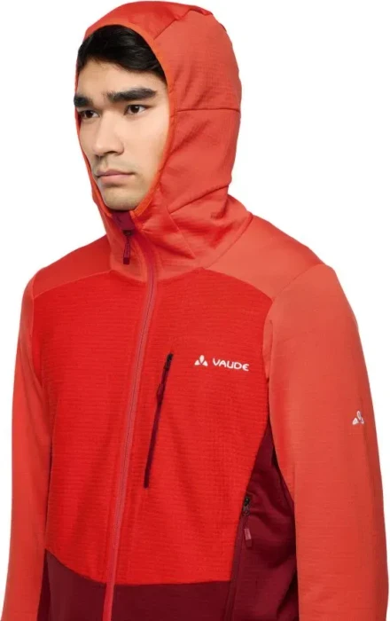 Vaude Monviso Hooded Grid Fleece Funktionsjacke carmine (Herren)
