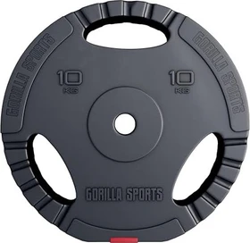 Gorilla Sports Kunststoff Gripper Hantelscheibe 10kg