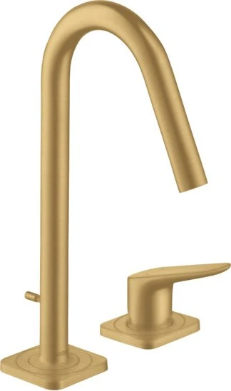 Hansgrohe Axor Citterio M 2-Loch Waschbeckenarmatur 160 mit Zugstange brushed gold optic
