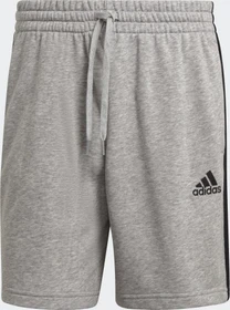 adidas Essentials French Terry 3-Streifen Shorts medium grey heather/black (Herren)