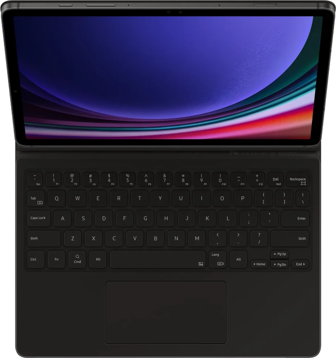 Samsung EF-DX715 Book Cover Keyboard für Galaxy Tab S9 / S9 FE, schwarz, DE
