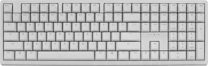 Ducky Zero 6108 Wireless, Pure White, LEDs RGB, MX2A RGB RED, USB/Bluetooth, ND