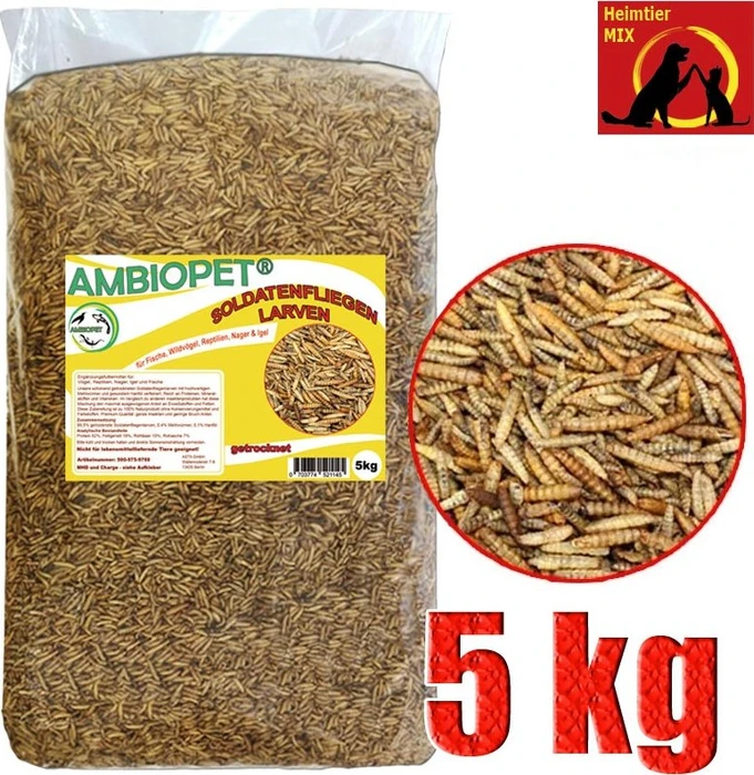 Ambiopet Soldatenfliegenlarven, 5kg