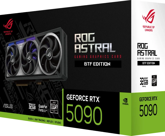 ASUS ROG Astral GeForce RTX 5090 BTF Edition, ROG-ASTRAL-RTX5090-32G-BTF-GAMING, 32GB GDDR7, 2x HDMI, 3x DP