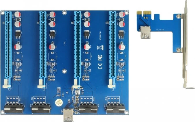 DeLOCK Riser Card, gewinkelt, PCIe 2.0, 600mm