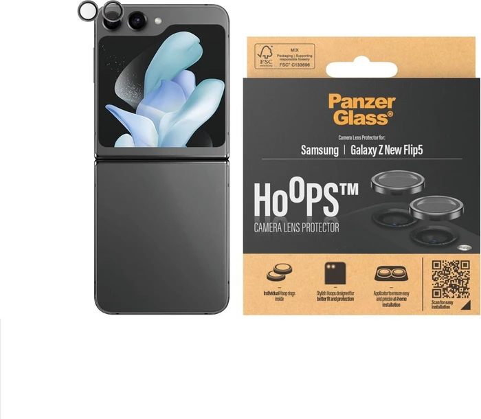 PanzerGlass Hoops Camera Lens Protector für Samsung Galaxy Z Flip6 schwarz