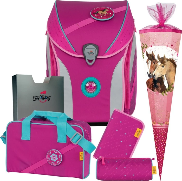 DerDieDas ErgoFlex Max Buttons Schultaschen-Set 5-tlg.