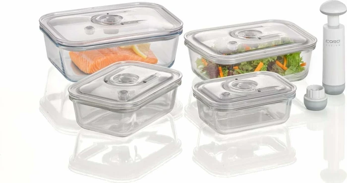 Caso VacuBoxx Glas Vakuumbehälter-Set, 4-tlg.