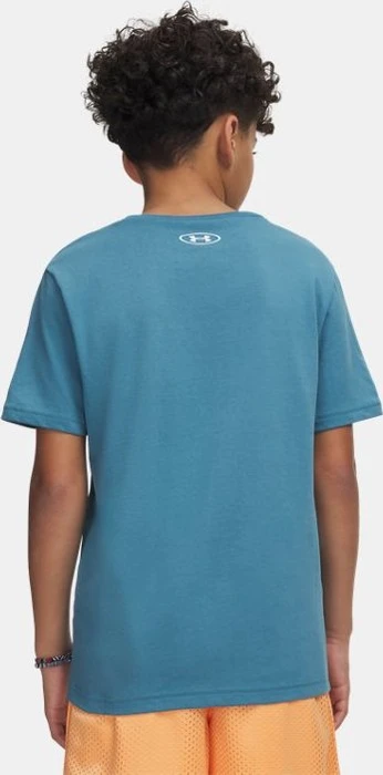 Under Armour Sportstyle Funktionsshirt kurzarm boundless blue/white (Junior)