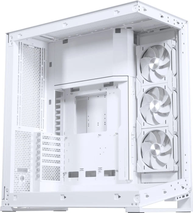 Phanteks NV9 Matte White, weiß, Glasfenster