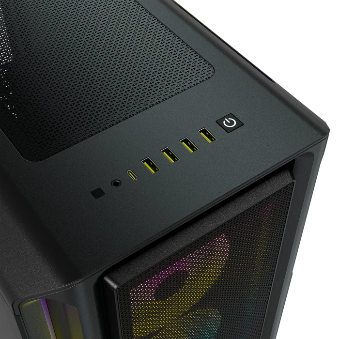 Corsair iCue 5000T RGB TG, schwarz, Glasfenster