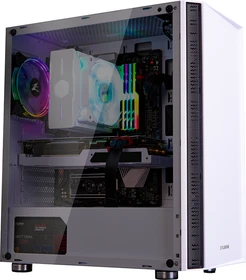 Zalman R2, weiß, Glasfenster