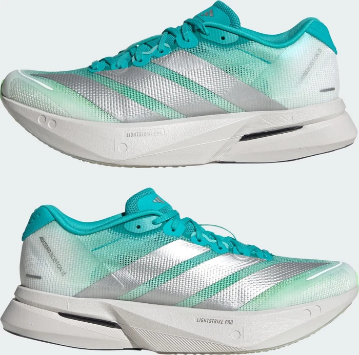 adidas Adizero Boston 13 hi-res aqua/matte silver/grey one (Damen)