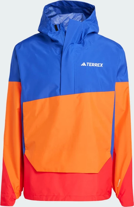 adidas Terrex Xploric 2.5L Climaproof Anorak semi lucid blue/semi impact orange/pure ruby (Herren)