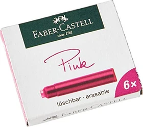 Faber-Castell Standard-Tintenpatrone pink, 6er-Pack