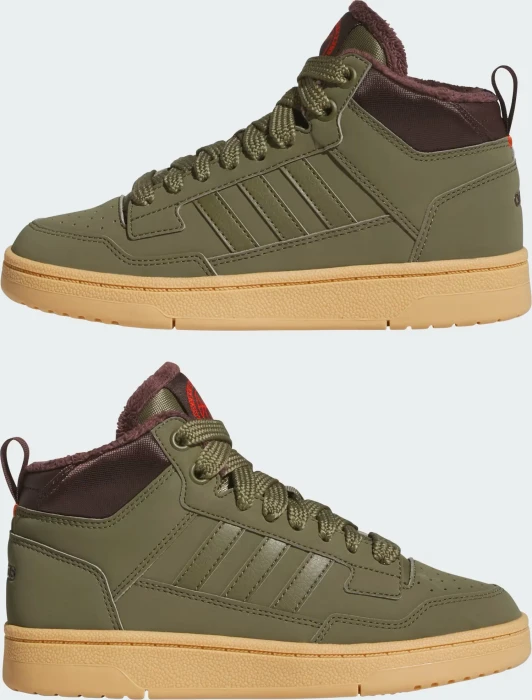 adidas Rapid Court Mid olive strata/shadow brown/gum (Junior)