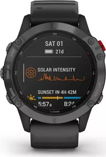 Garmin Fenix 6 Pro Solar slate grey/black
