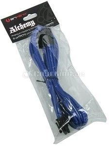 BitFenix Alchemy 8-Pin PCIe Verlängerung 45cm, sleeved blau