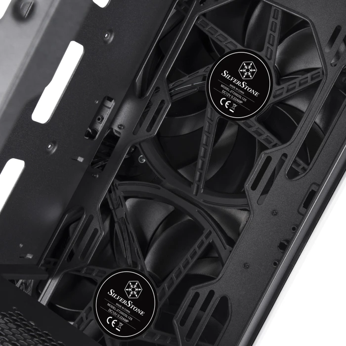 SilverStone Seta A1 Titanium, schwarz, Glasfenster