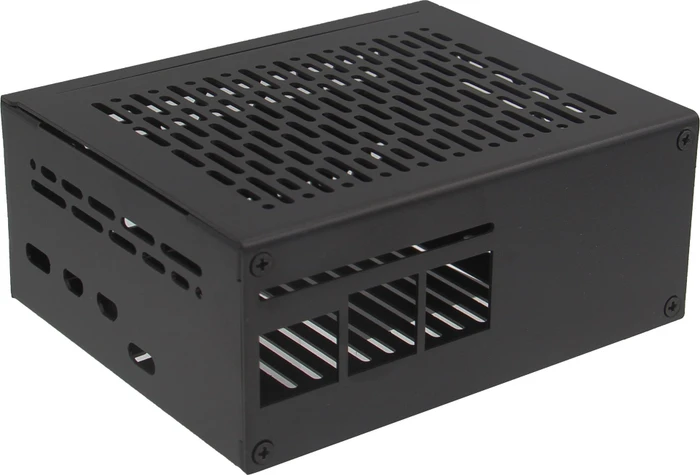 Geekworm Gehäuse für Raspberry Pi 5 X1201 Shield, schwarz
