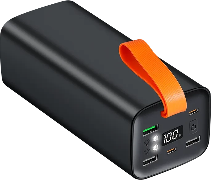 LogiLink Powerbank QC 3.0 PD 3.0 50000mAh 100W schwarz/orange