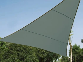 Perel Dreieck Sonnensegel 360cm graugrün