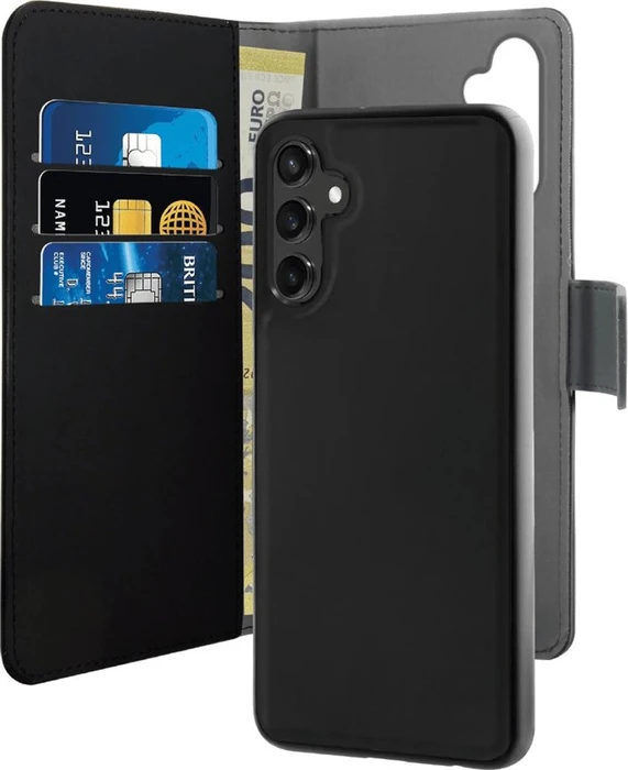Puro Detachable Wallet Case für Samsung Galaxy A25 5G schwarz