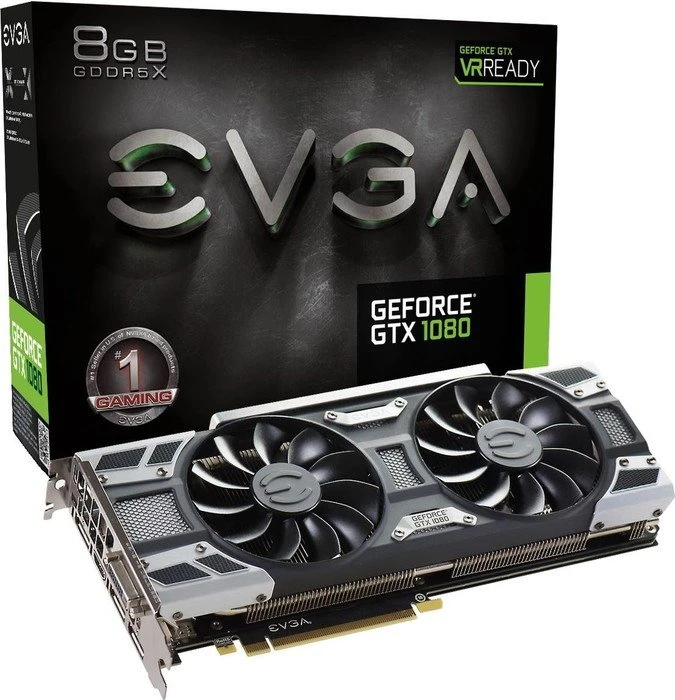 EVGA GeForce GTX 1080 ACX 3.0, 8GB GDDR5X, DVI, HDMI, 3x DP