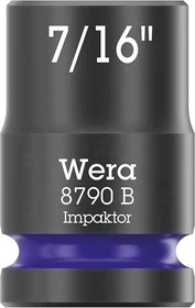 Wera 8790 B Impaktor Außensechskant Steckschlüssel 3/8" zöllig, 7/16"x30mm