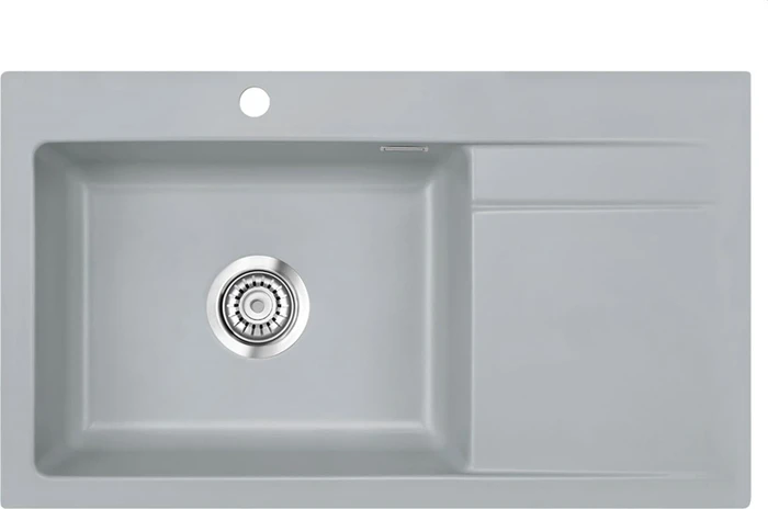 systemceram Stema 86 SL Einbau Becken links titan