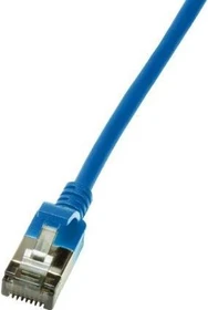 LogiLink TPE Slim Patchkabel, Cat6a, U/FTP, RJ-45/RJ-45, 1m, blau