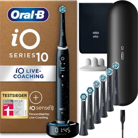 Oral-B iO Series 10 Plus Edition cosmic black + 7 Aufsteckbürsten