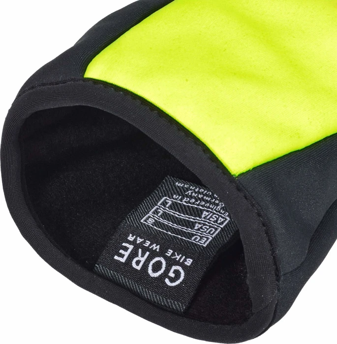 Gore Wear M Gore Windstopper Thermo Fahrradhandschuhe black/neon yellow