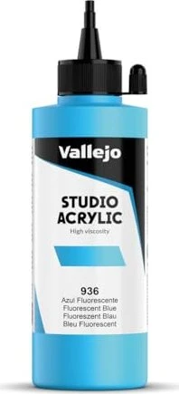 Vallejo Studio Acrylic fluorescent blue, 200ml
