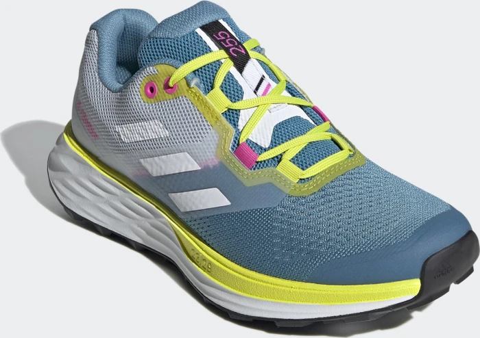 adidas Terrex Two Flow hazy blue/crystal white/acid yellow (Damen)