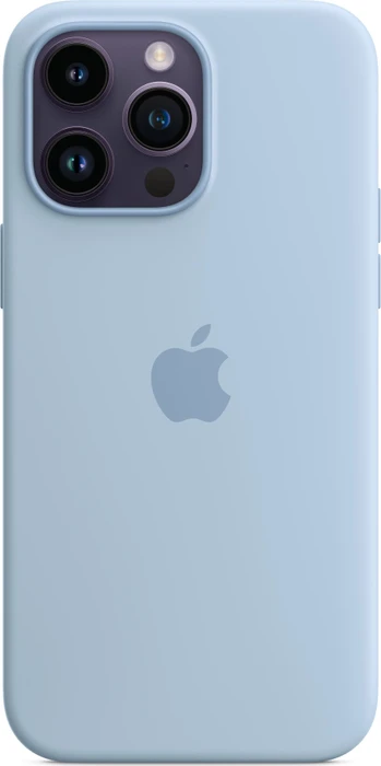 Apple Silikon Case mit MagSafe für iPhone 14 Pro Max Himmel