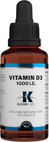 Klean Labs Vitamin D3 1000 I.E. Tropfen, 15ml