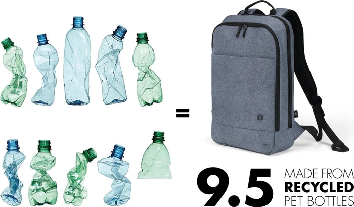 Dicota Slim Eco Motion 13-16" Laptop Rucksack, blue denim