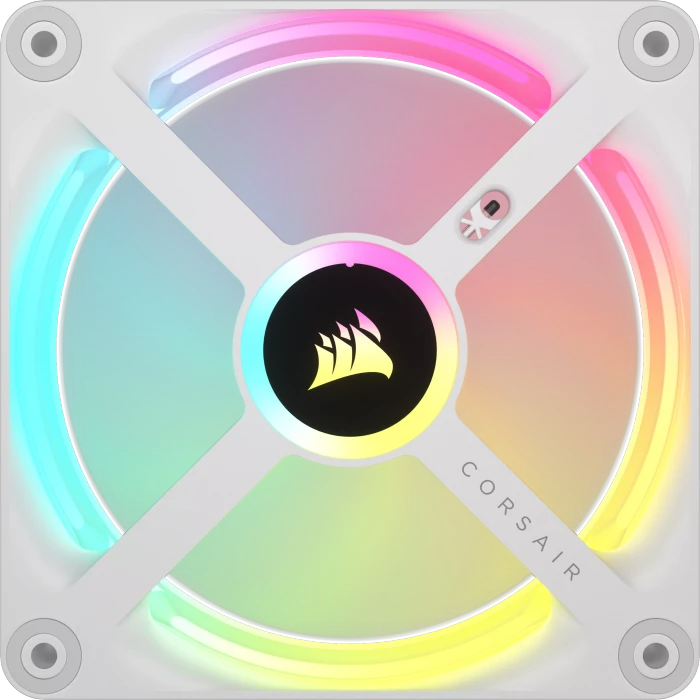 Corsair iCUE LINK QX120 RGB Starter Kit, weiß, LED-Steuerung, 120mm, 3er-Pack