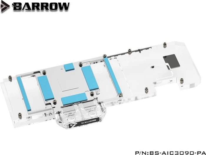 Barrow NVIDIA RTX 3090 LRC 2.0 Full Coverage GPU Water Block, Zotac 3090 Aurora