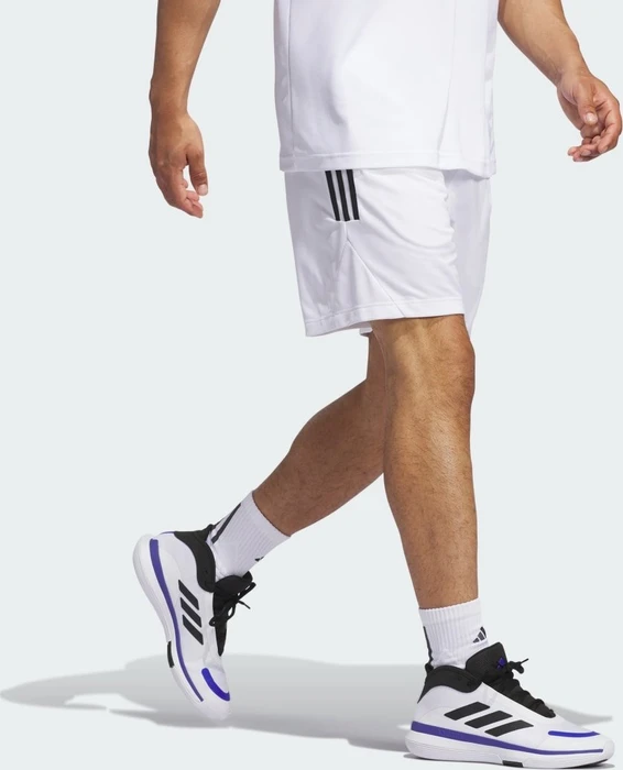 adidas Legends 3-Streifen Basketball Shorts weiß/schwarz (Herren)