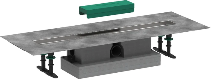 Hansgrohe RainDrain uBox universal Grundkörper Komplett-Set, Kunststoff/edelstahl