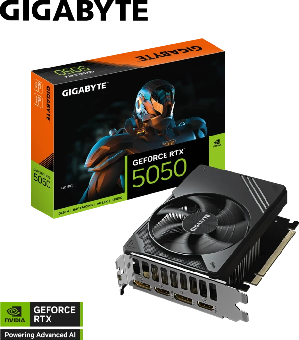 GIGABYTE GeForce RTX 5050 D6 8G, 8GB GDDR6, 2x HDMI, 2x DP