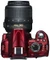 Nikon D3100 rot mit Objektiv AF-S DX 18-55mm 3.5-5.6 G VR Vorschaubild